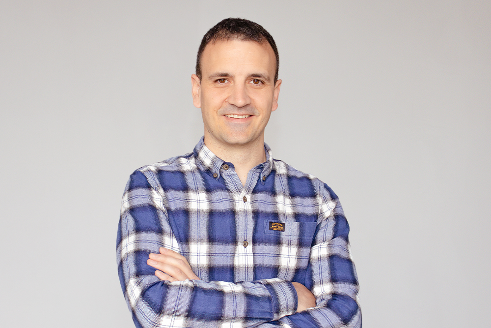 Professional man posing for a workplace portrait
