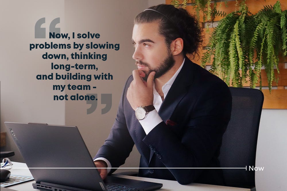 Man thinking while working at his desk