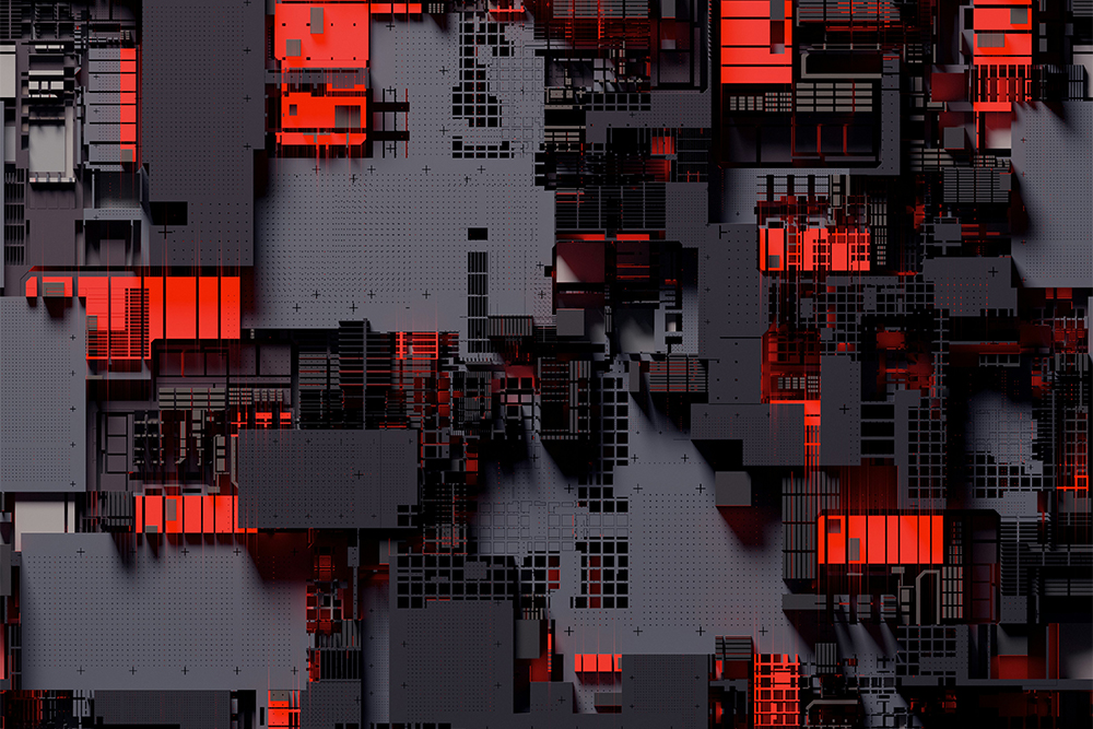 Abstract illustration used for blog or website visual content