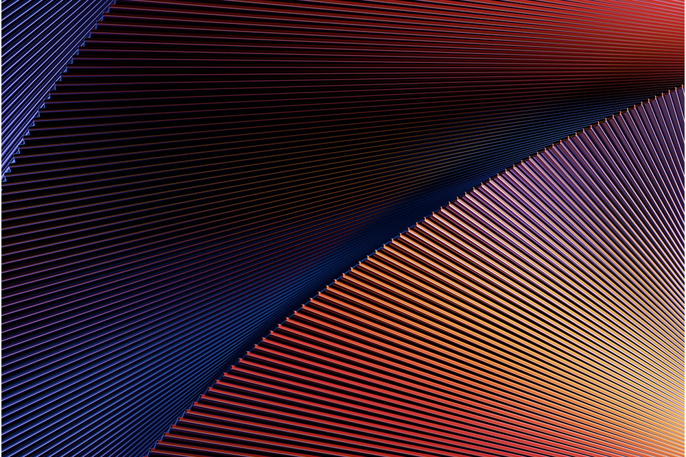 Abstract digital artwork with dynamic shapes and colors