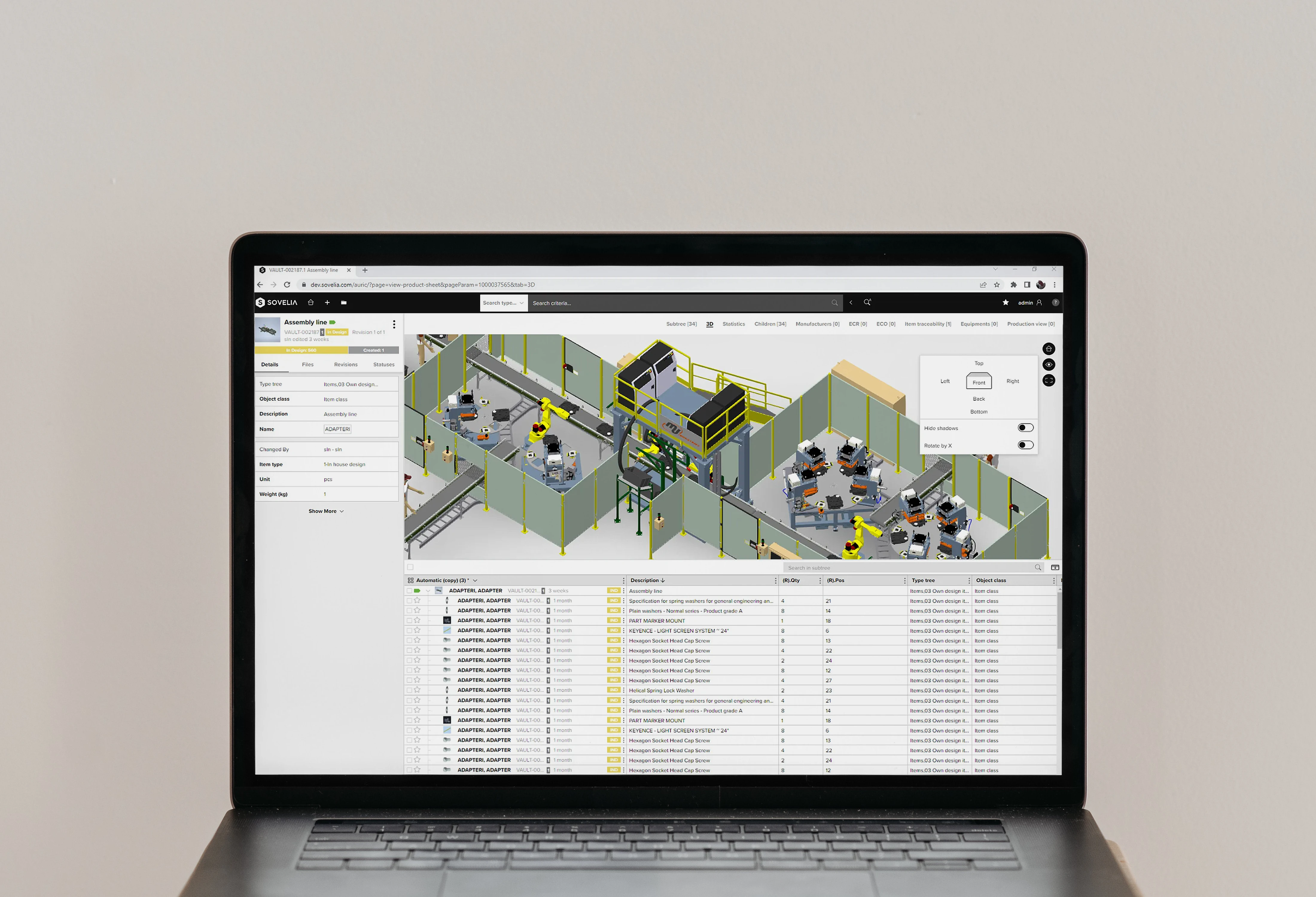 Team member working on interface for Credecore’s invoicing and factoring platform