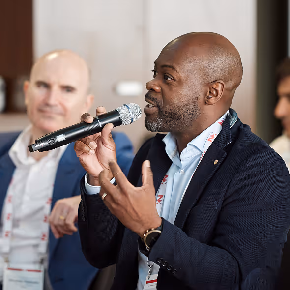 keynotion conference speaker talking
