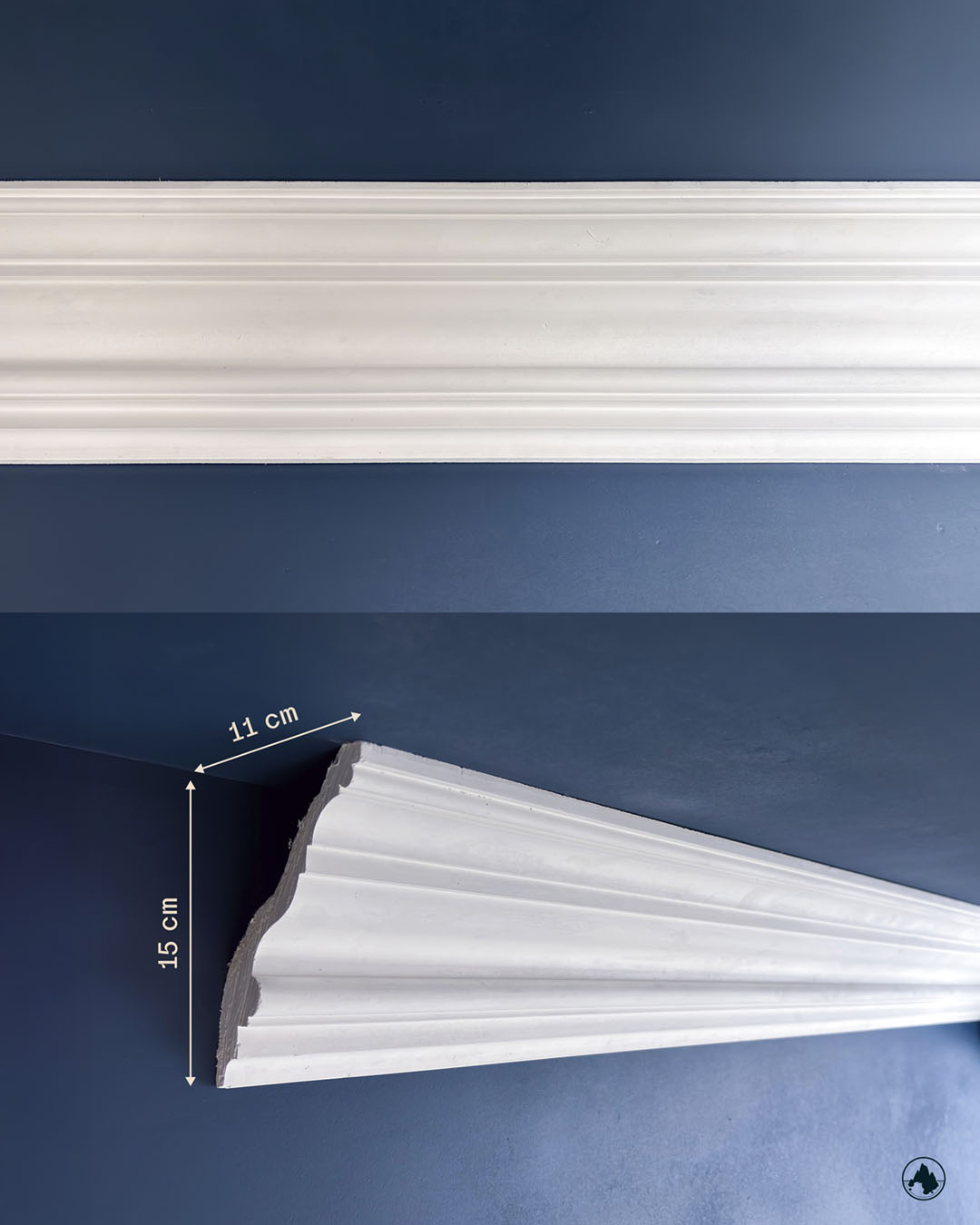 Cornice in gesso su misura.