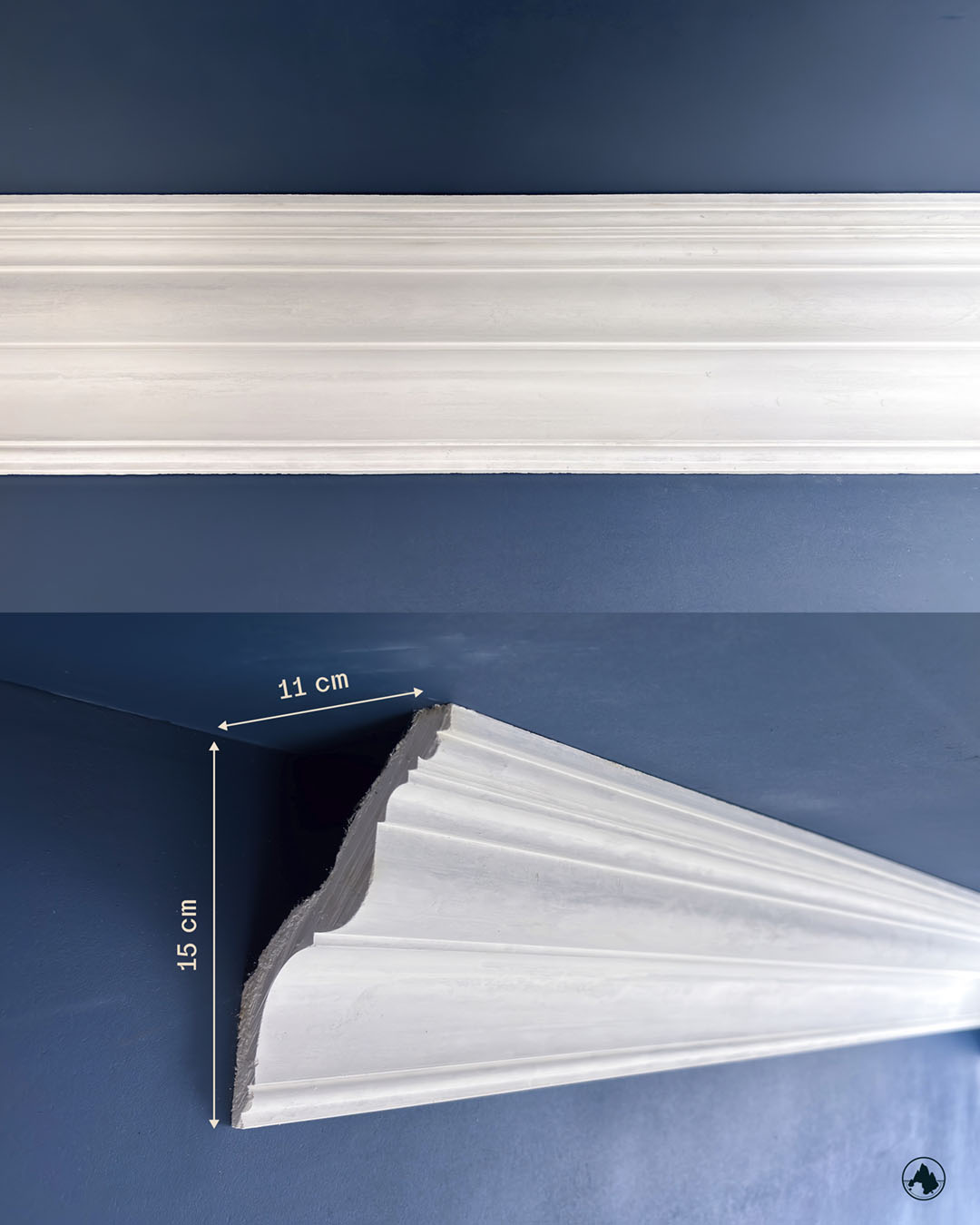 Cornice in gesso su misura.