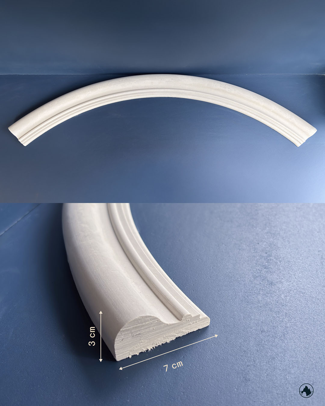 Cornice in gesso su misura.