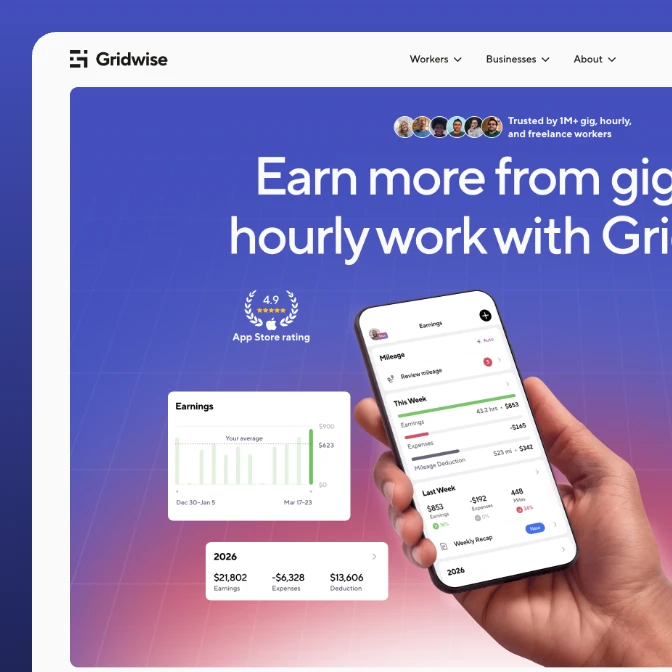Gridwise website designed by StanVision