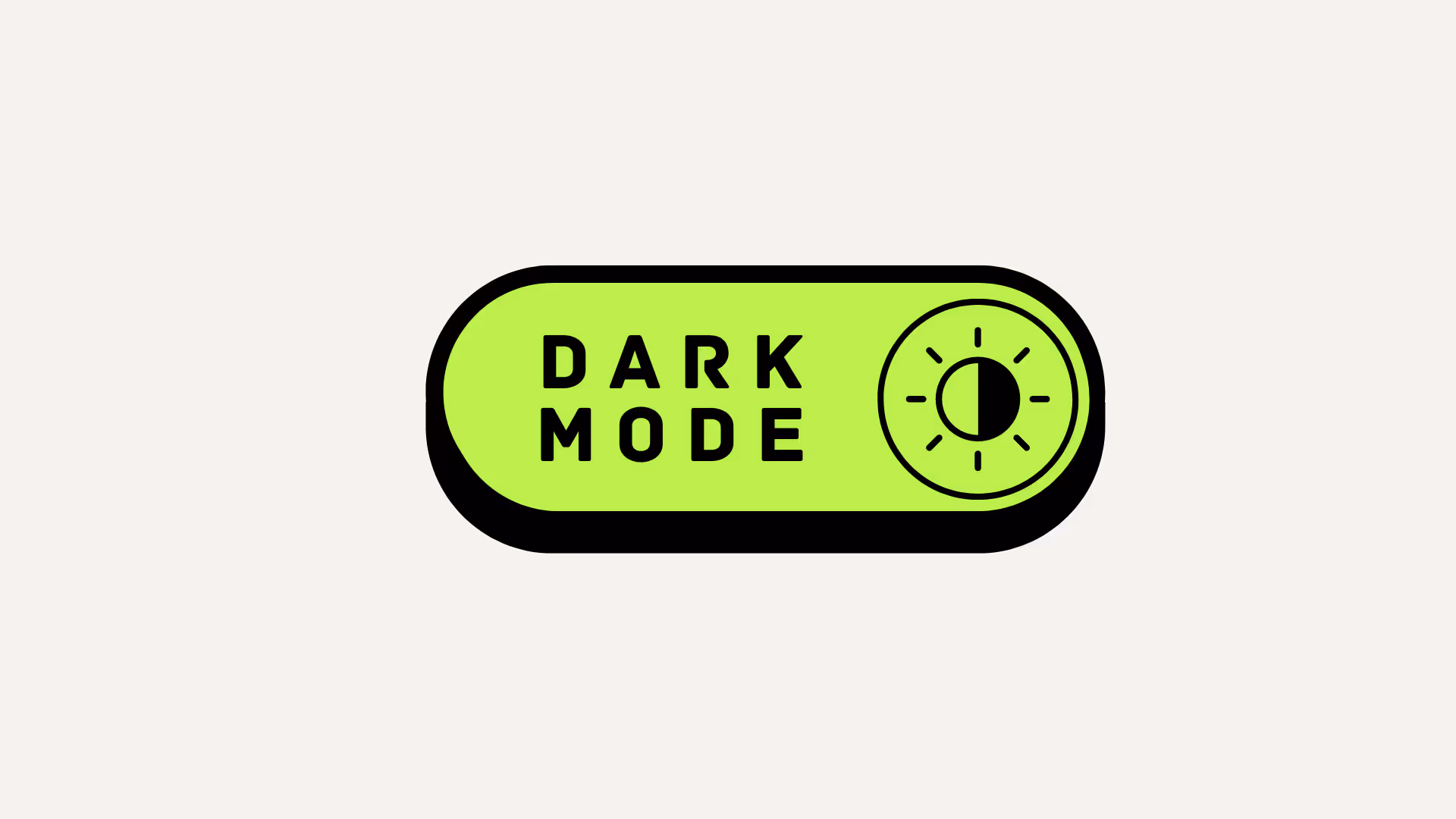 Dark mode interface