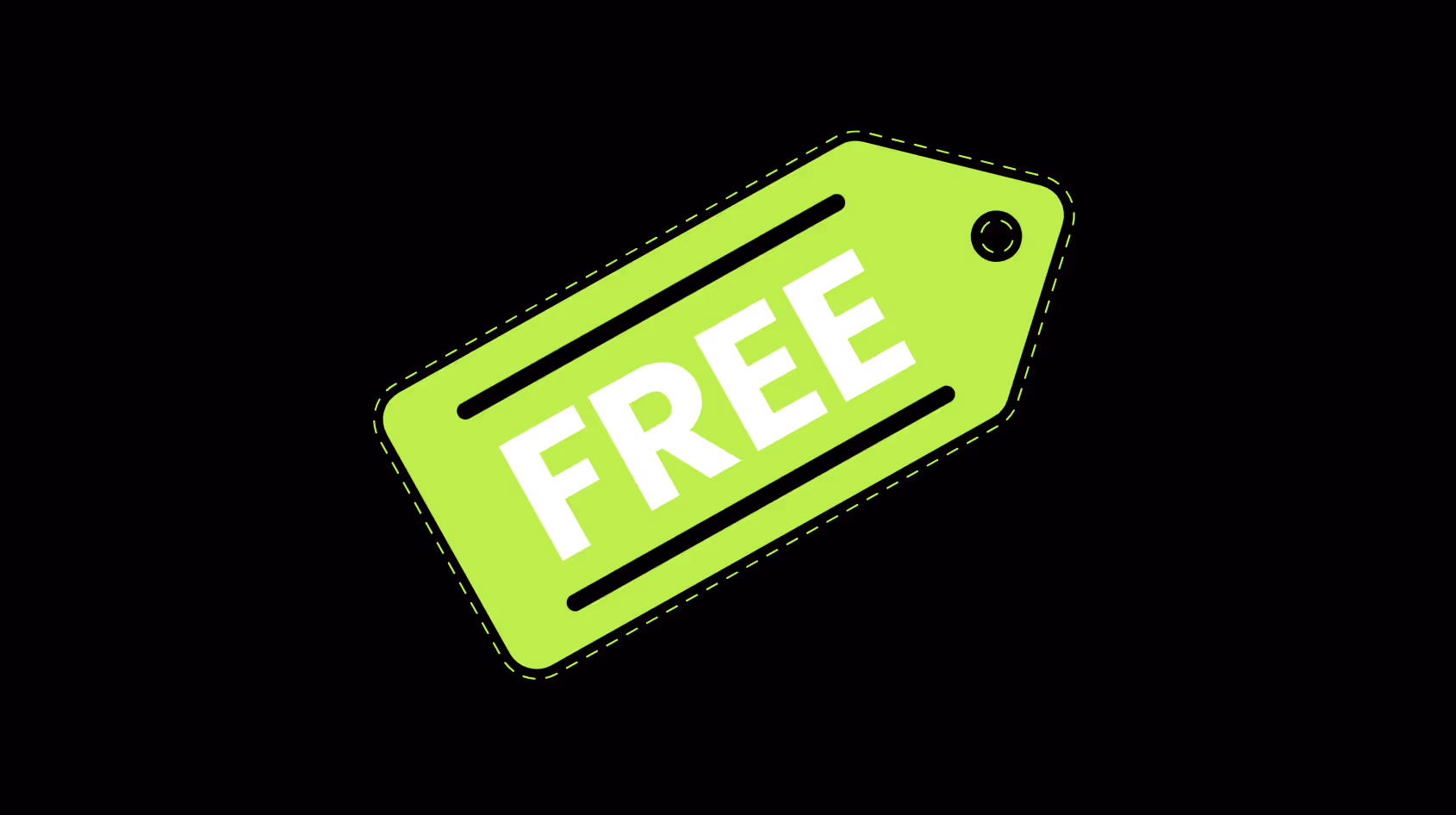 a icon image showing the free tag as a consulting offer