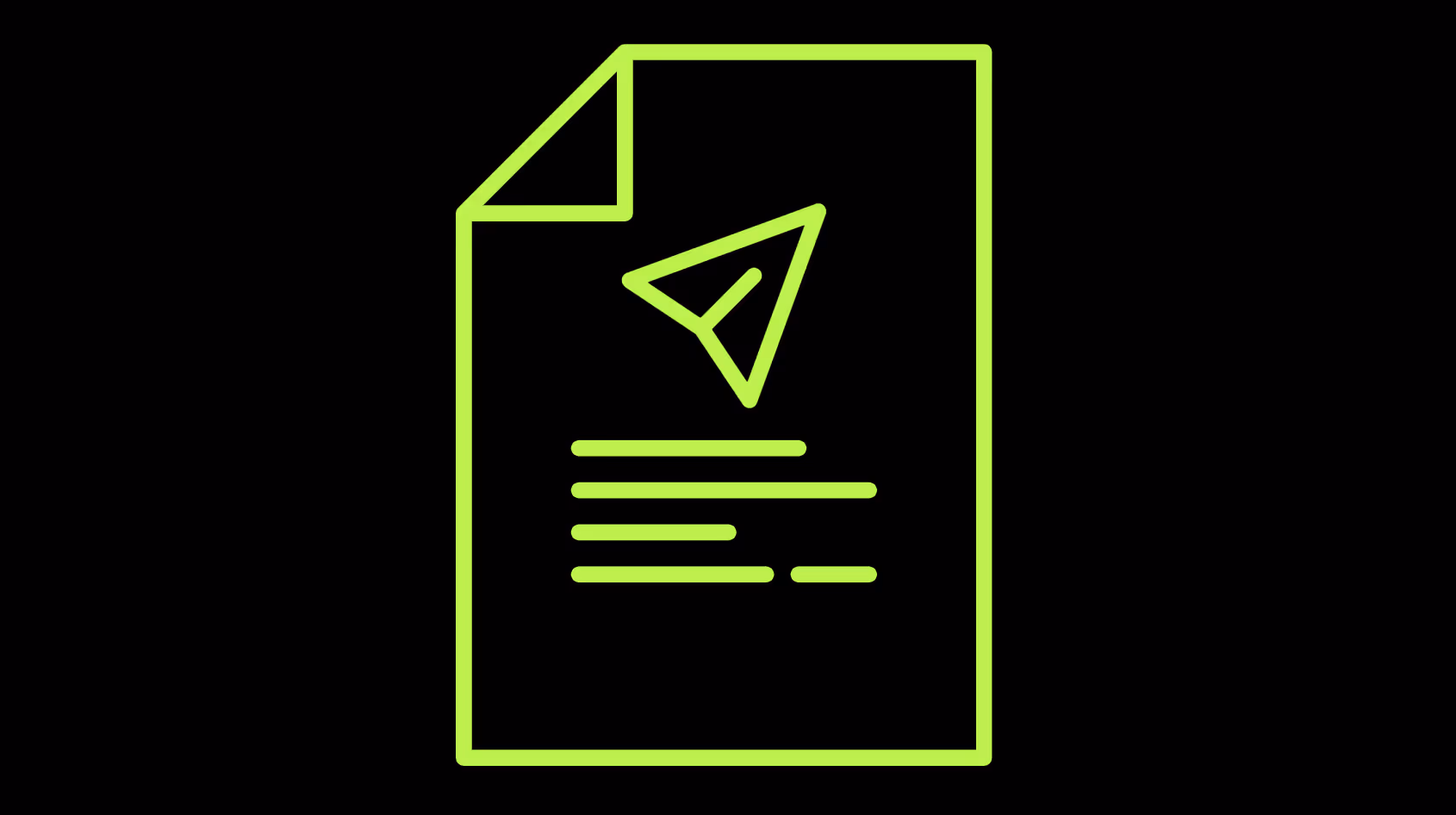 Representative vector image showing a newsletter icon