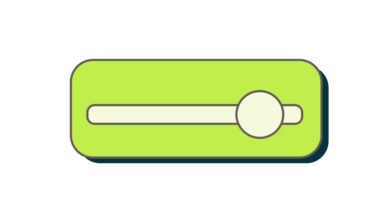 Illustration of a slider control