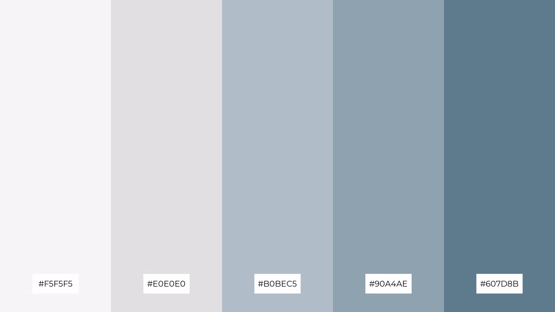 Use Minimalist color palette in web UI UX design