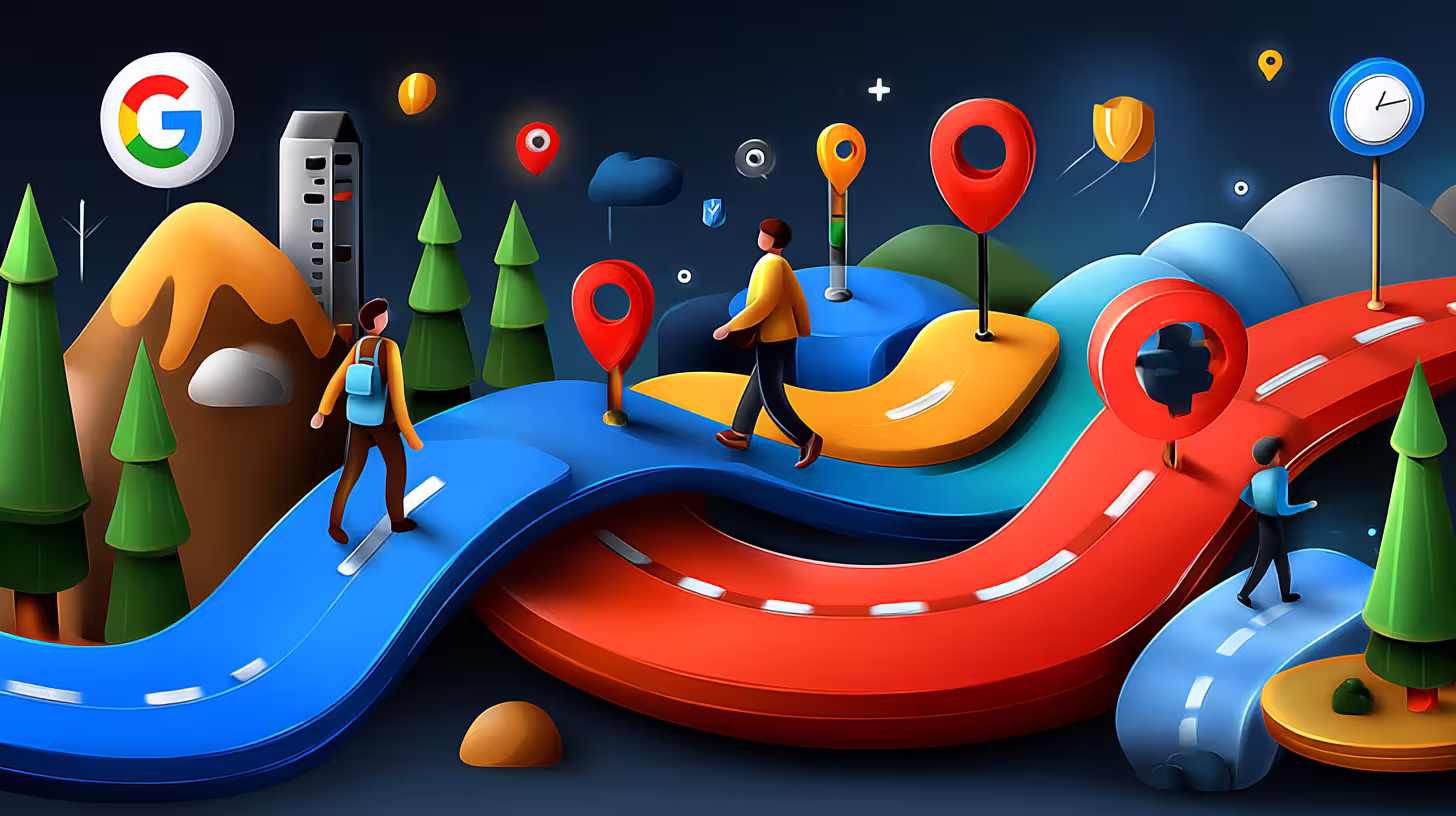 Scene showing users lost inside complex dashboards, representing confusing navigation and poor information architecture.