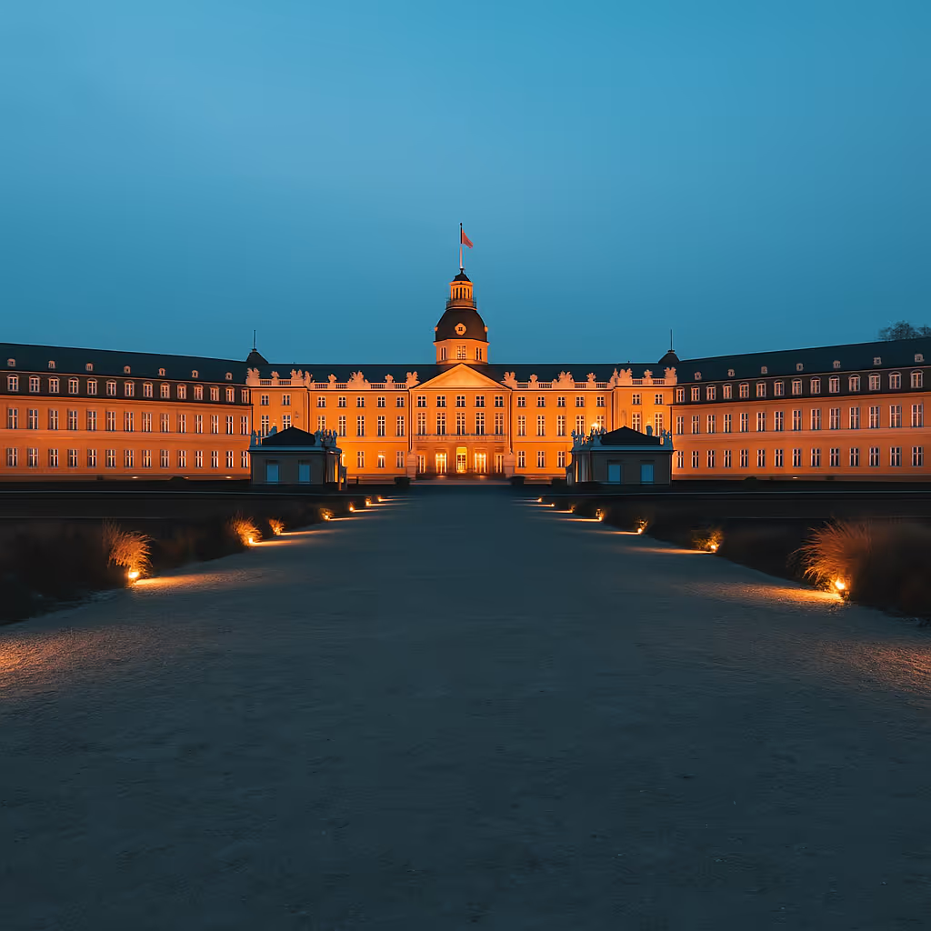Karlsruher Schloss in Baden-Württemberg, Deutschland