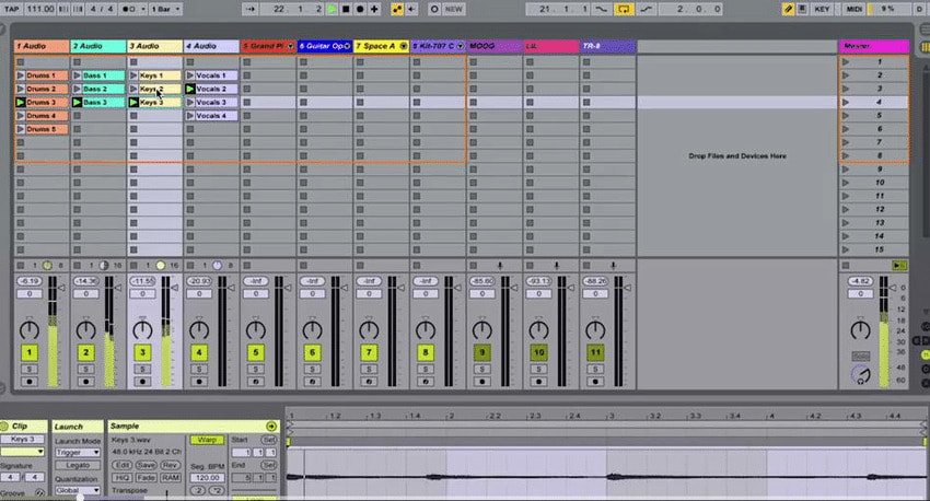 Ableton Live interface