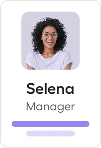 A person card with an image and text