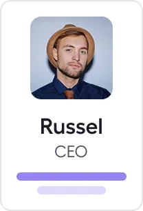 A person card with an image and text