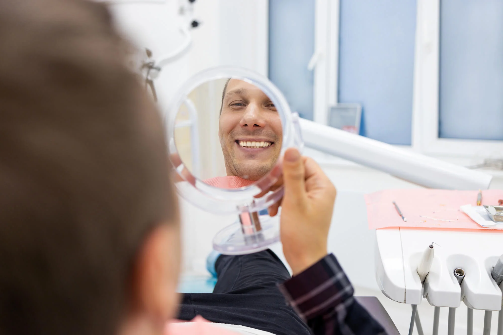 Happy smile after tooth filling in Foley, AL