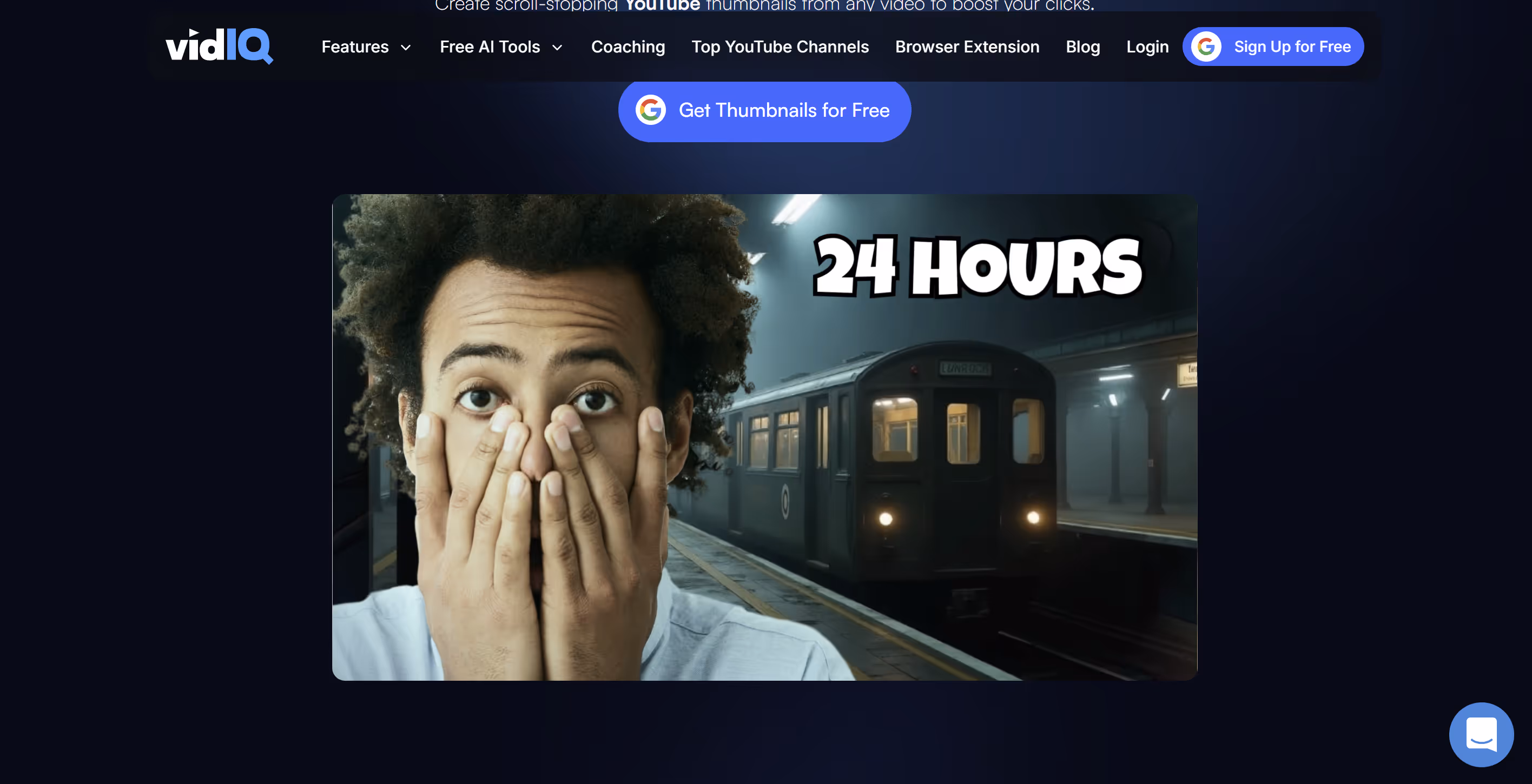 Tableau de bord de l'outil d'analyse VidIQ