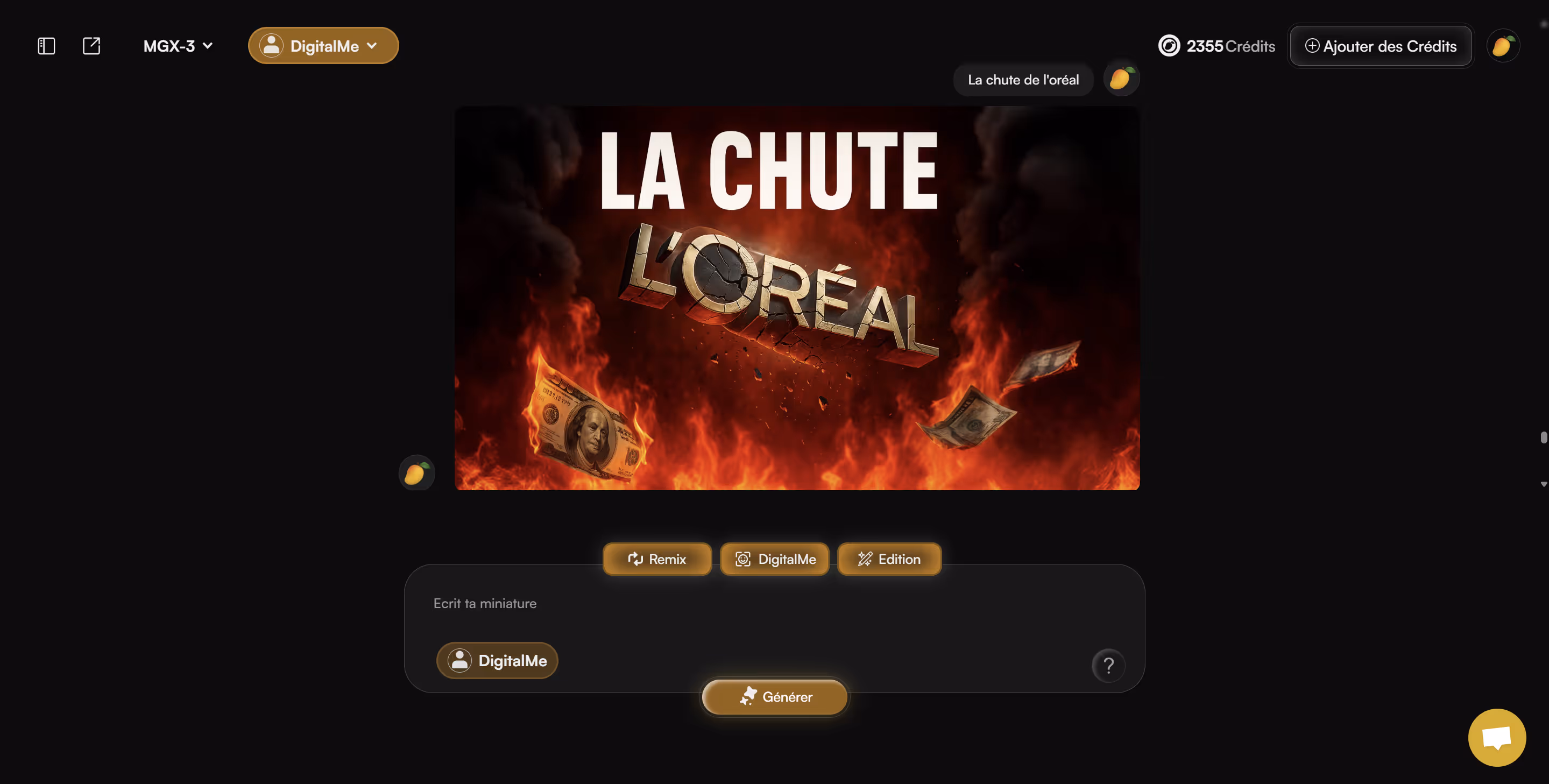 Capture d'écran MangooFX