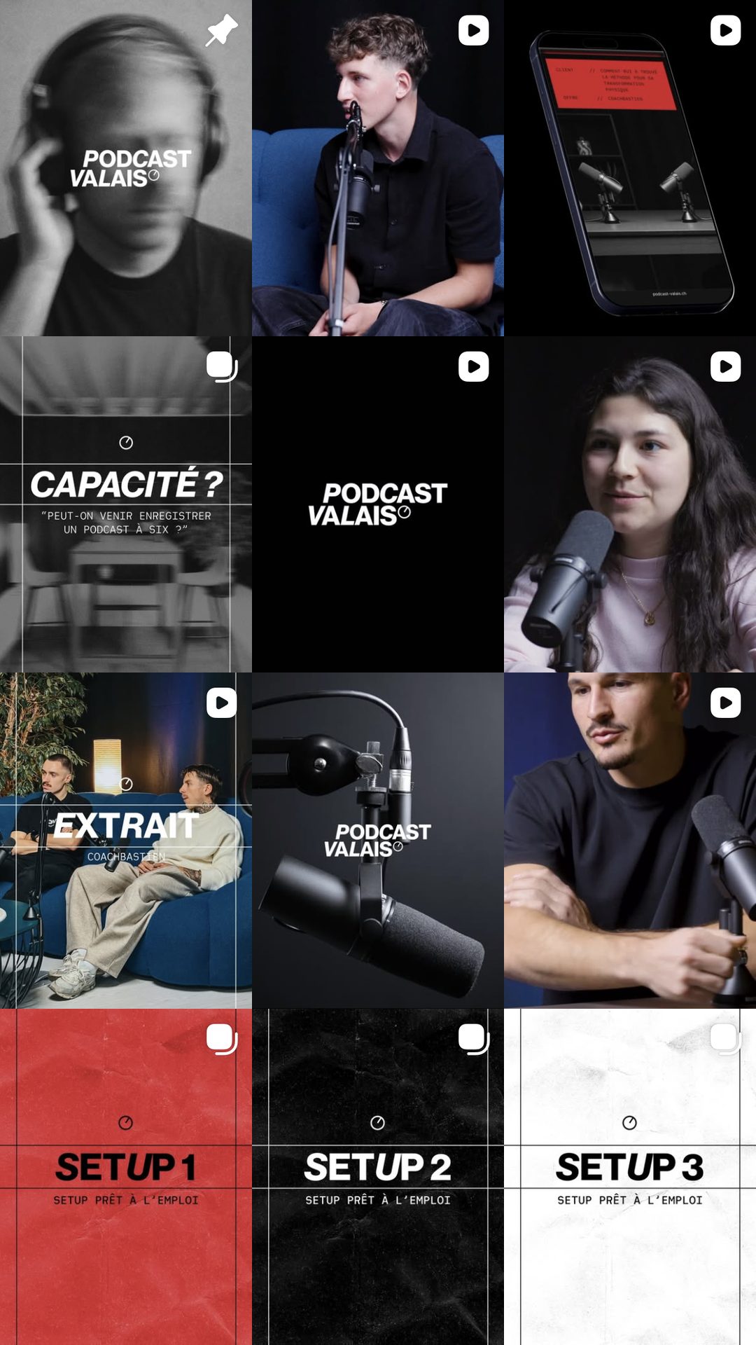Aperçu du feed Instagram géré par Studiorama