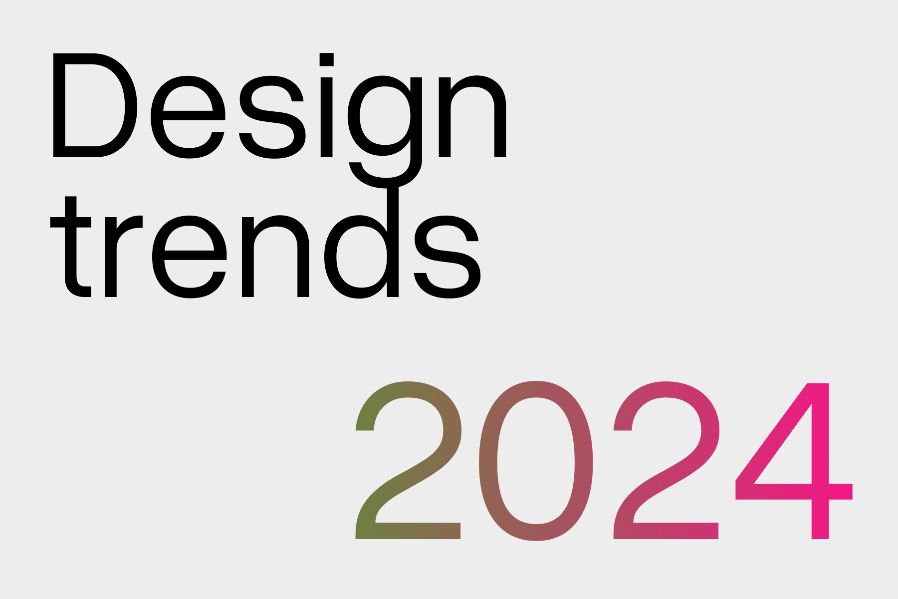 Soulmate's design insights: Trends to watch in 2024