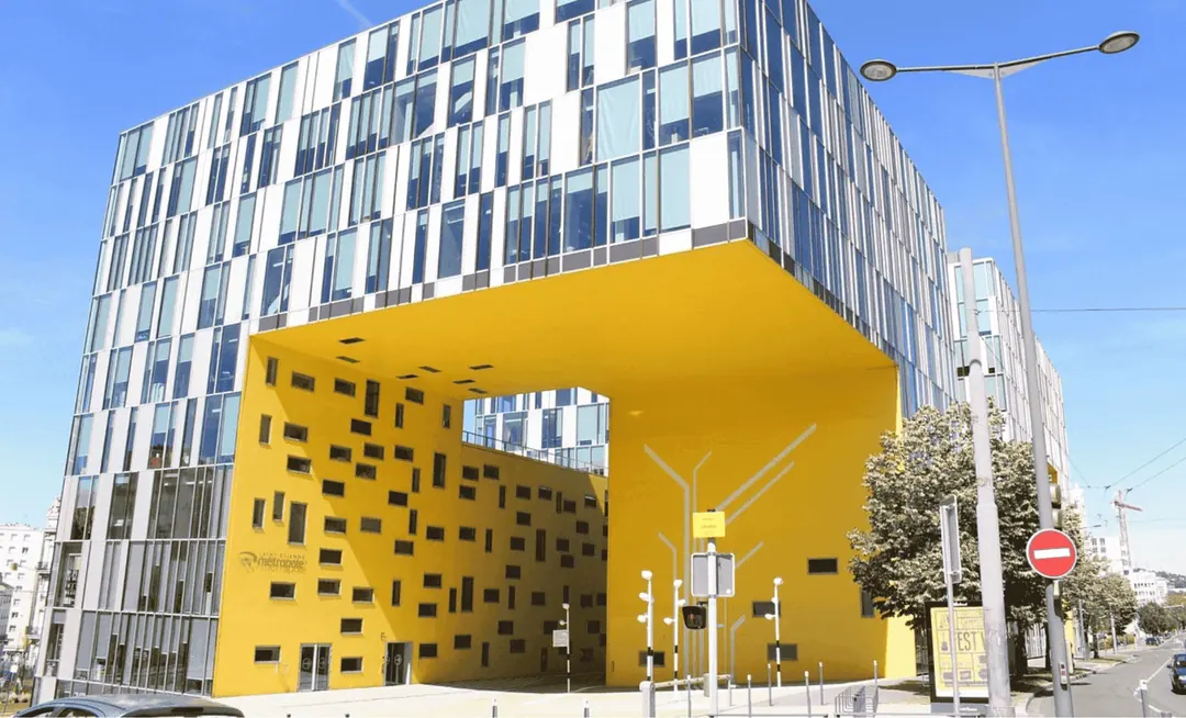 Le quartier Gruner à Saint-Étienne, un point de passage du parcours.