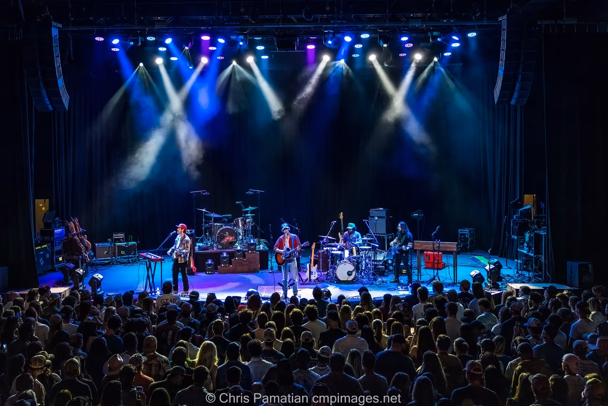 Rock band performing at the Plaza Live