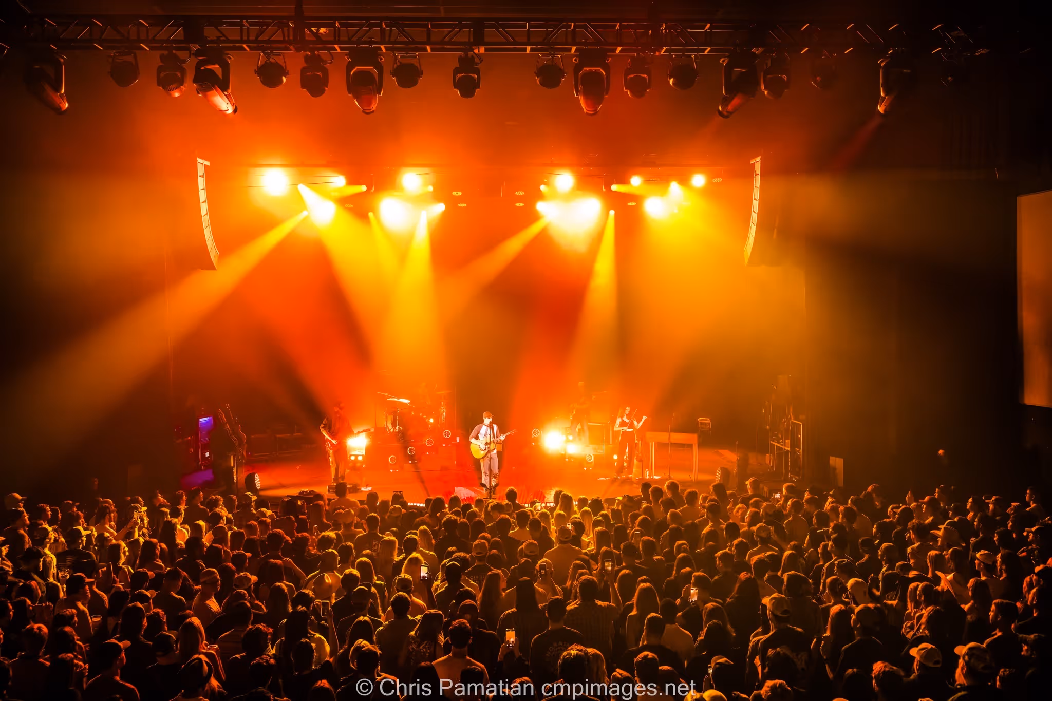 Band performing on stage at Plaza Live