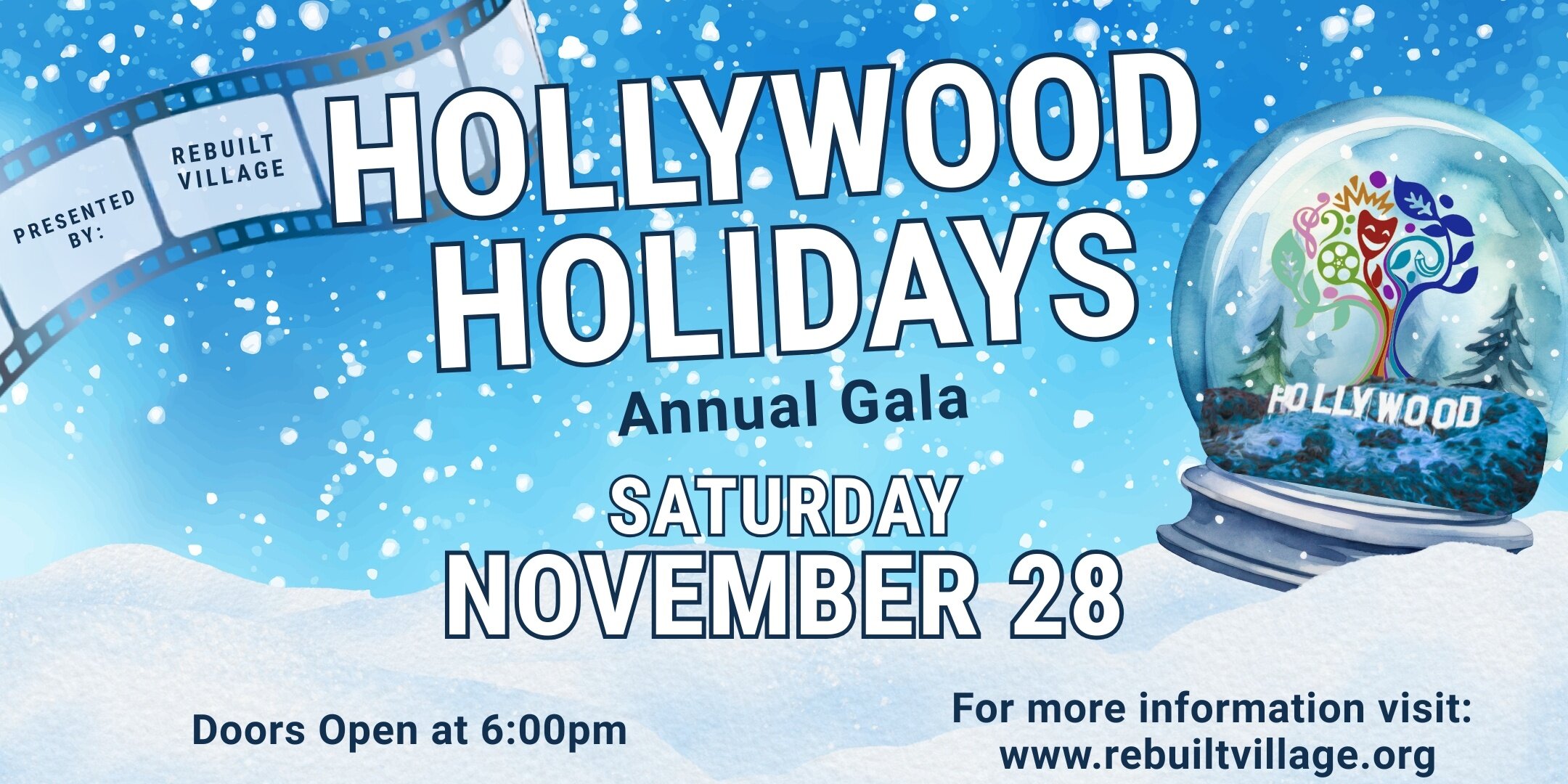Hollywood Holidays Gala by Rebuilt Village
