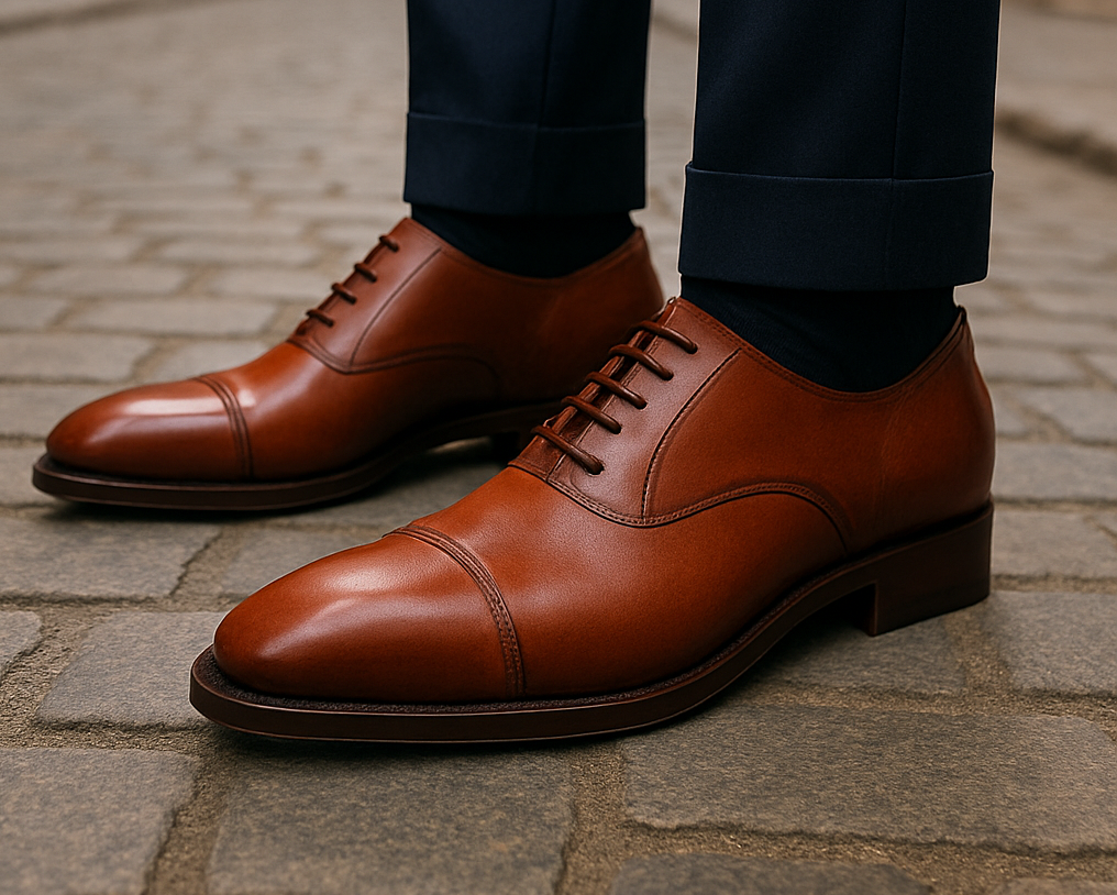 Closeup of Alistair Grey Shoes