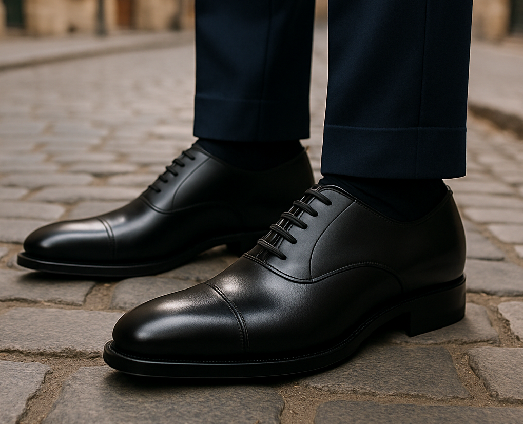 Closeup of Alistair Grey Shoes