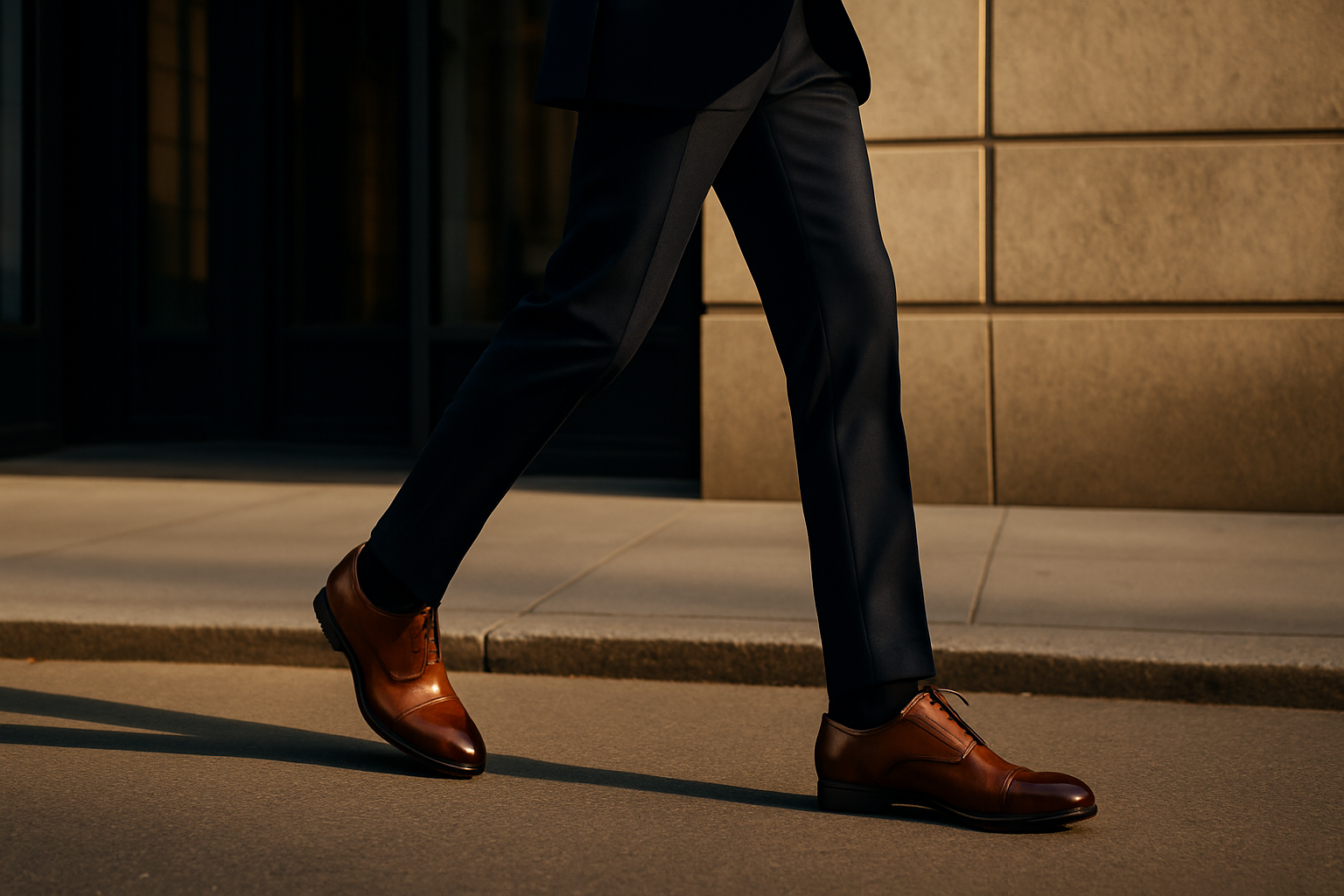 Closeup of Dress Shoes by Alistair Grey