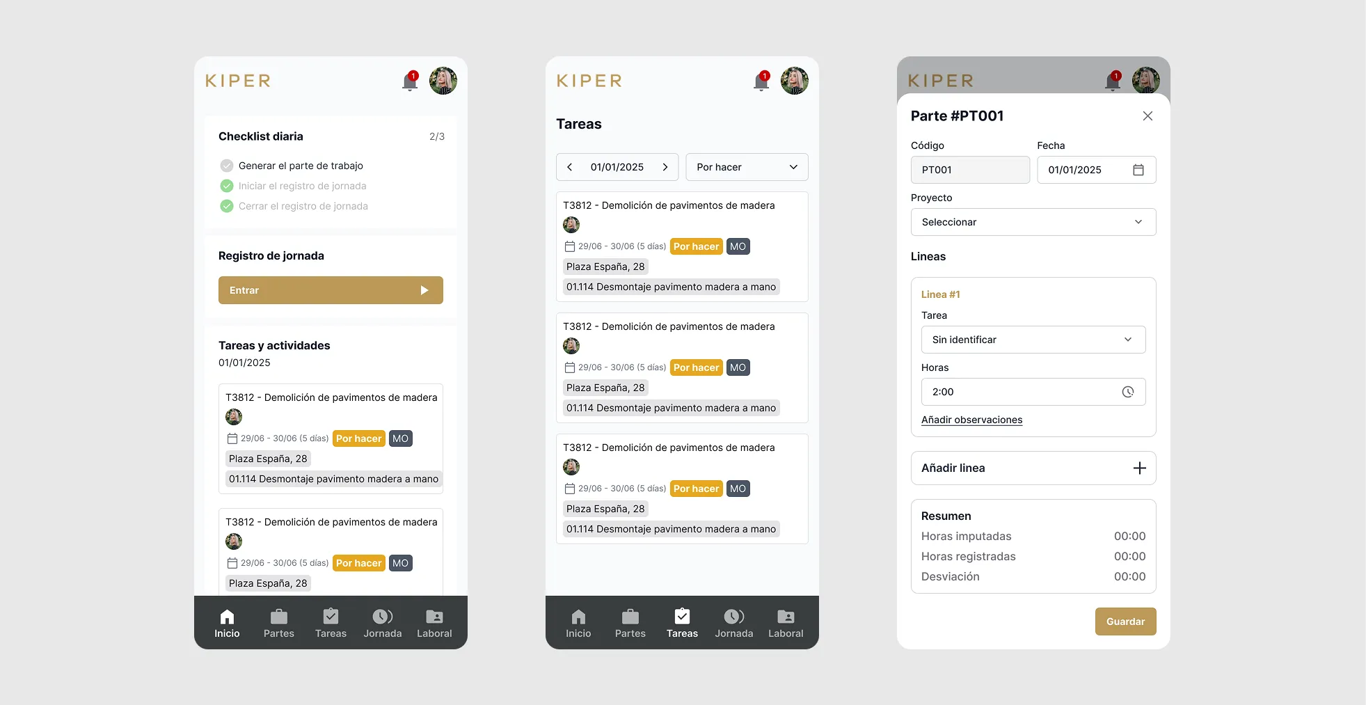 Aplicación móvil para gestión técnica y administrativa móvil