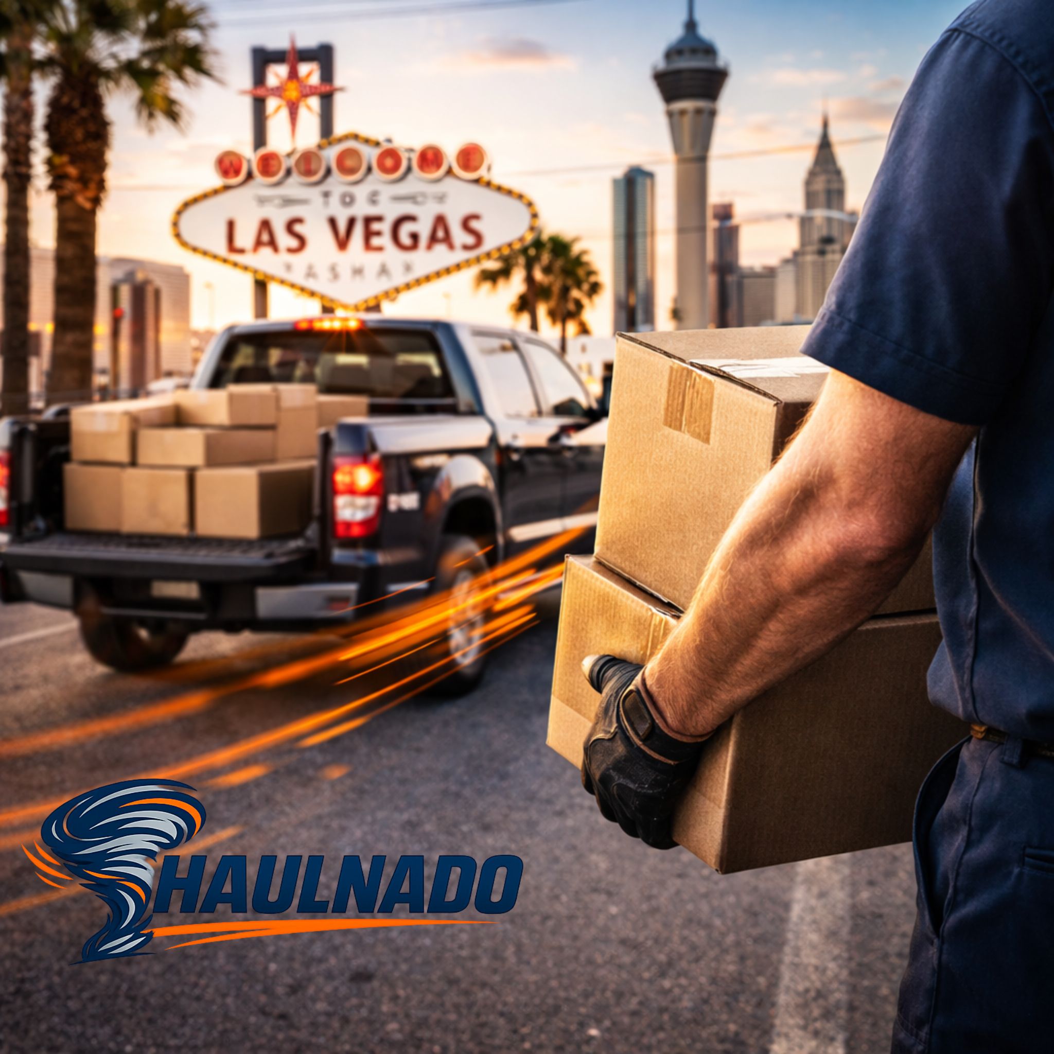 Haulnado same-day courier service, local driver handling direct package delivery in Las Vegas.
