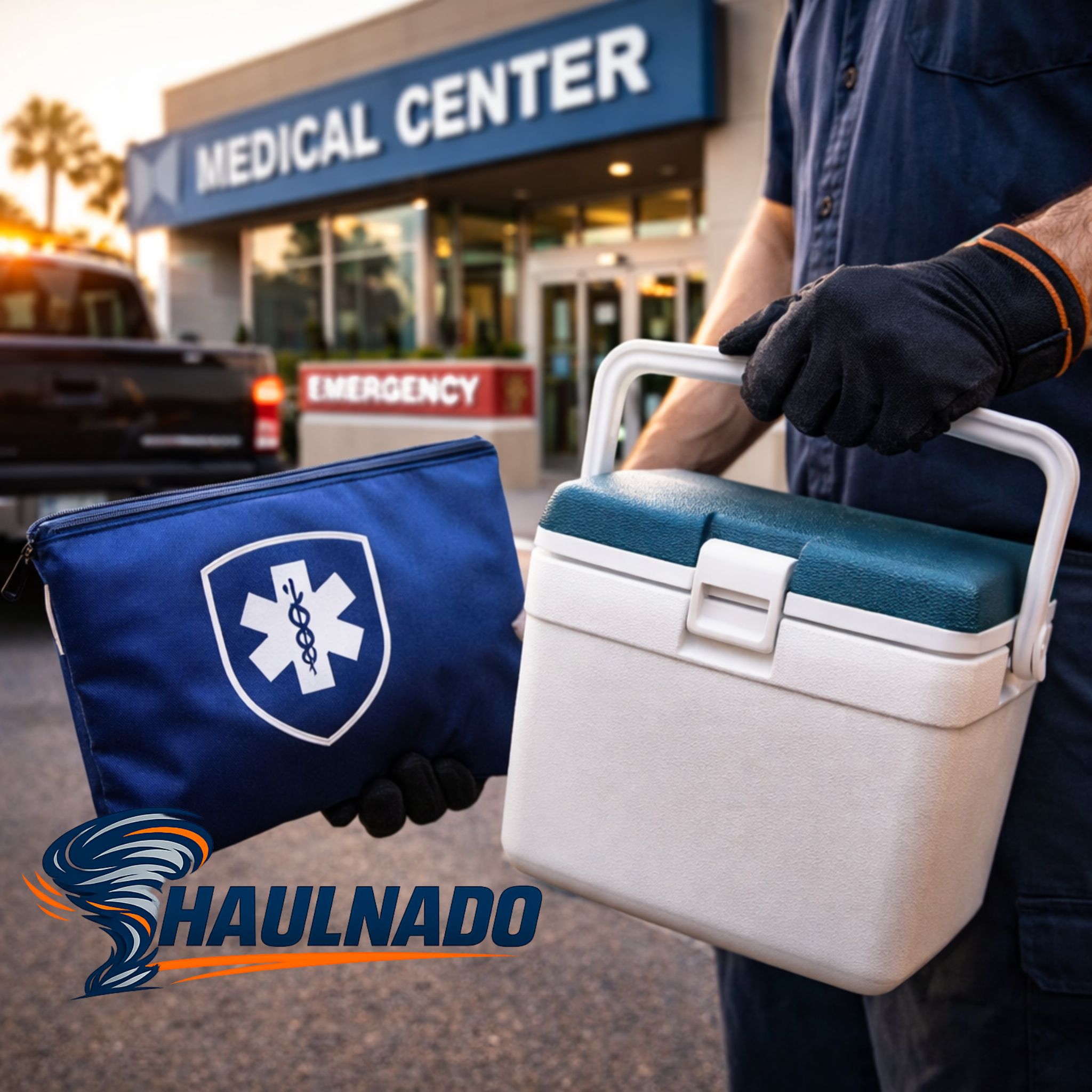 Haulnado medical courier service, secure delivery of healthcare documents and supplies in Las Vegas.