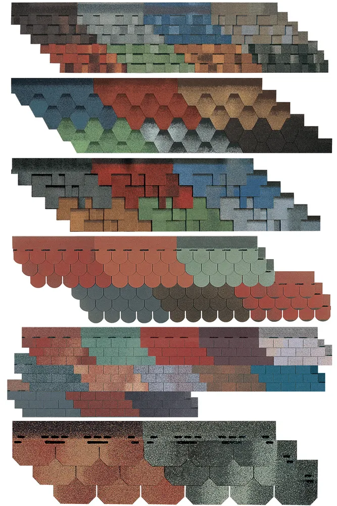 a different color of shingles