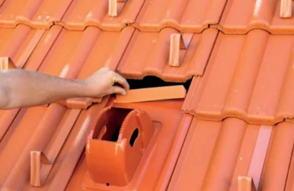 a person installing a roof