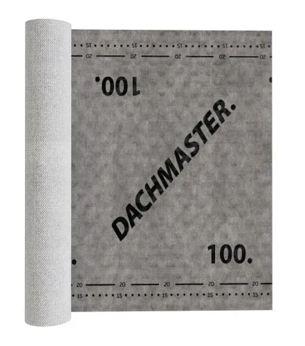 a roll of grey fabric