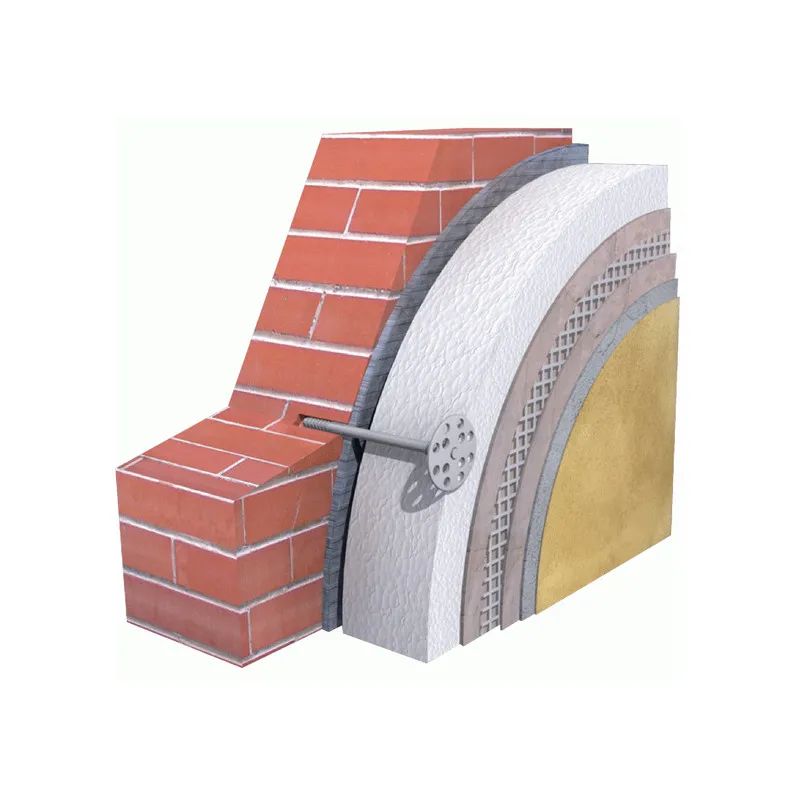 a brick wall with a metal rod