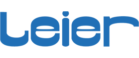 a blue and black logo