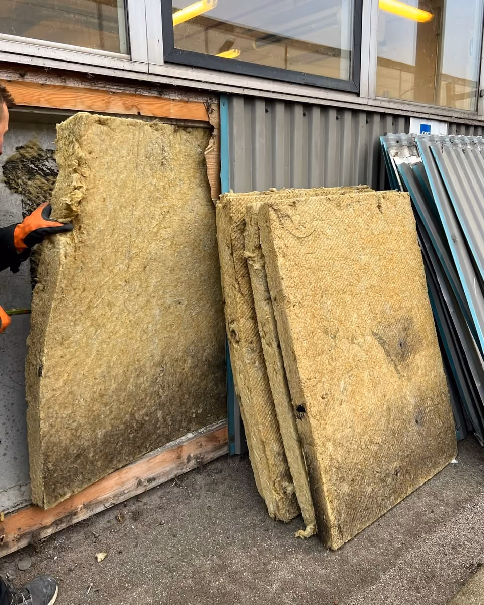 Old Rockwool found in the Airport Hangar untouched