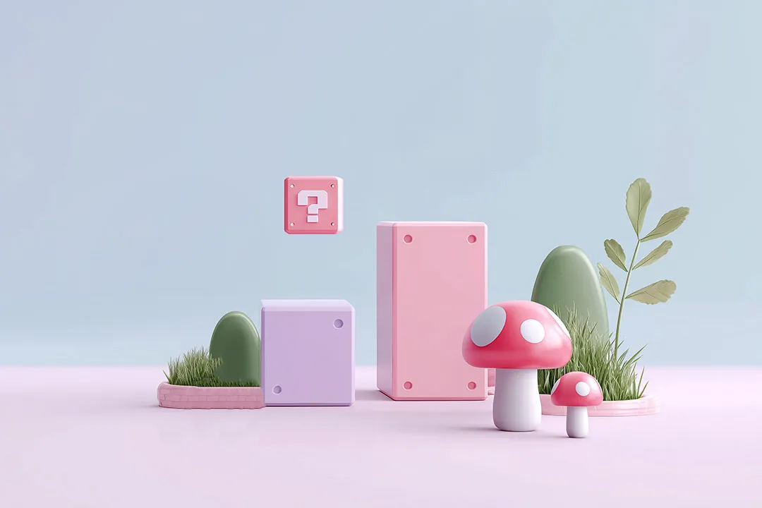 3d render of game level