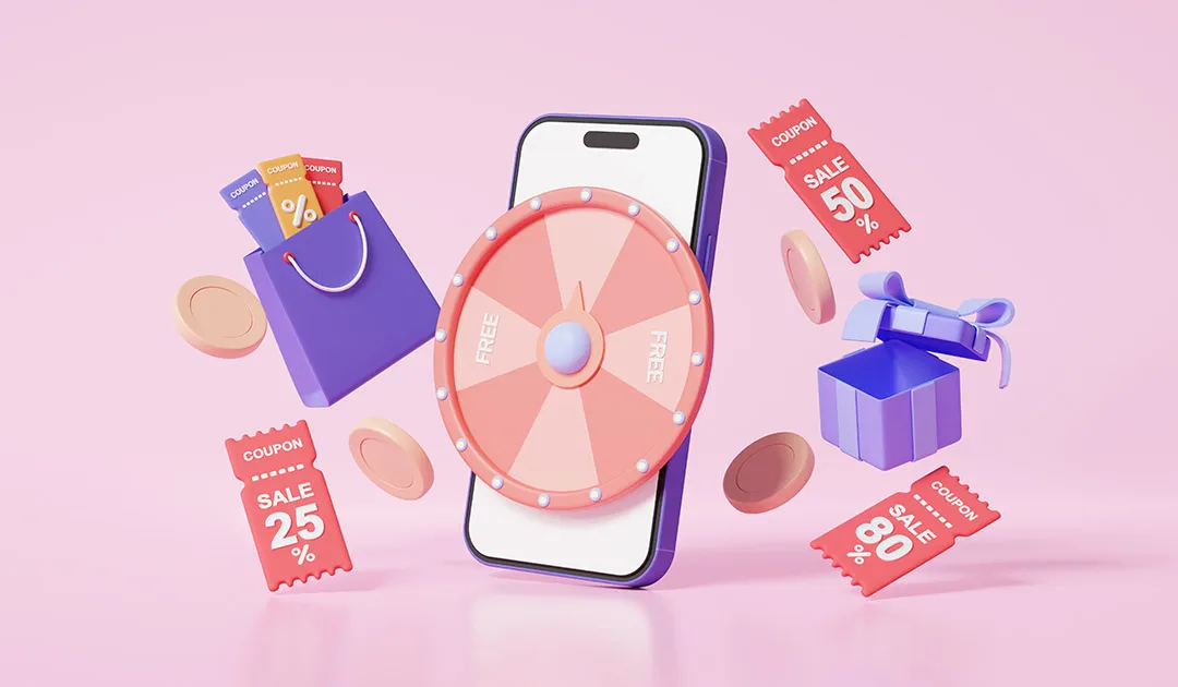 3d render of instant win