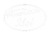 American Idol logo with elegant cursive lettering inside an oval.