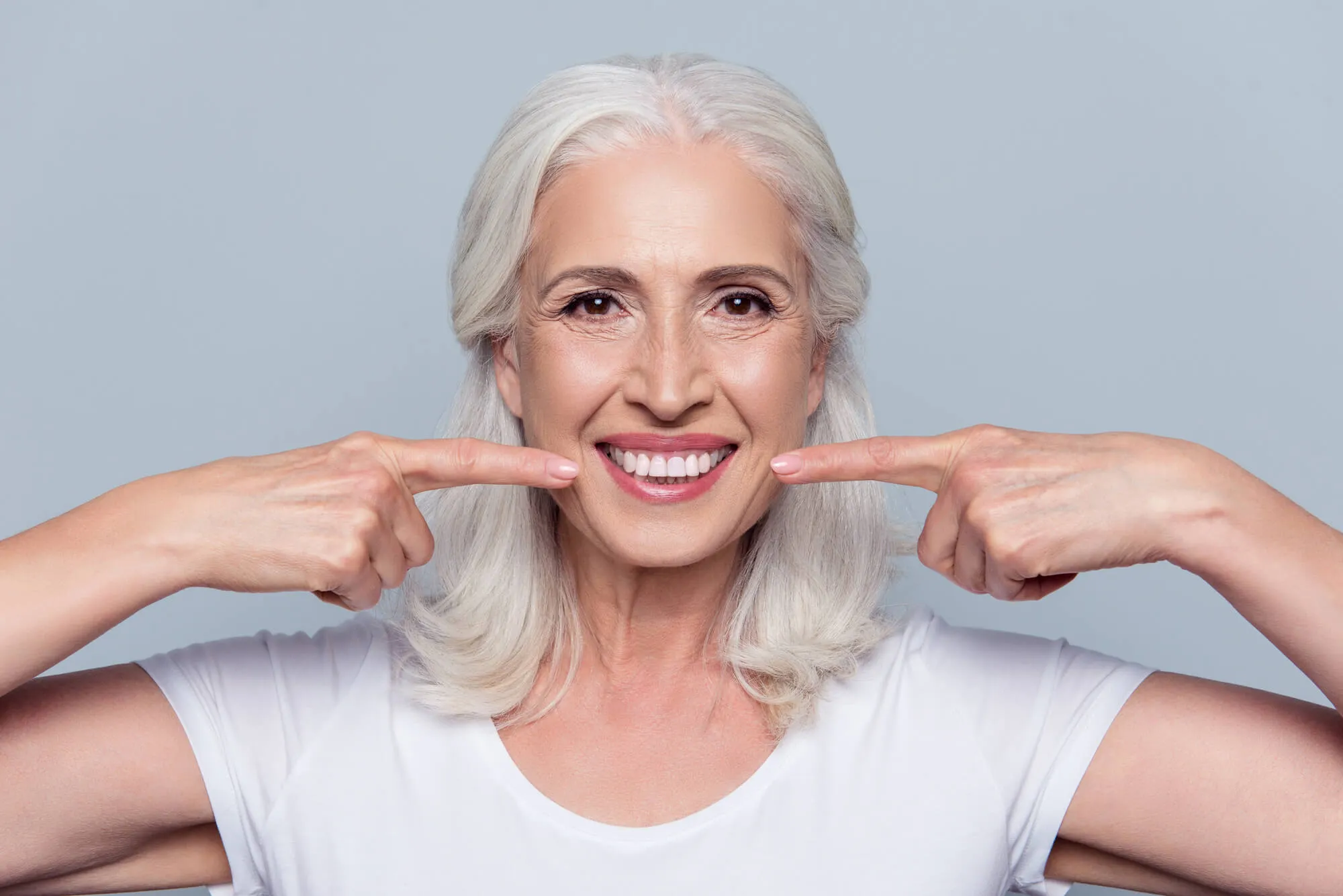 woman wearing dental implants spartanburg sc