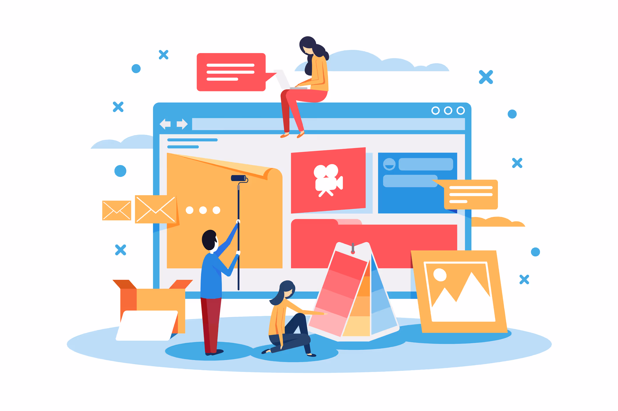 Personne qui construisent un site internet
