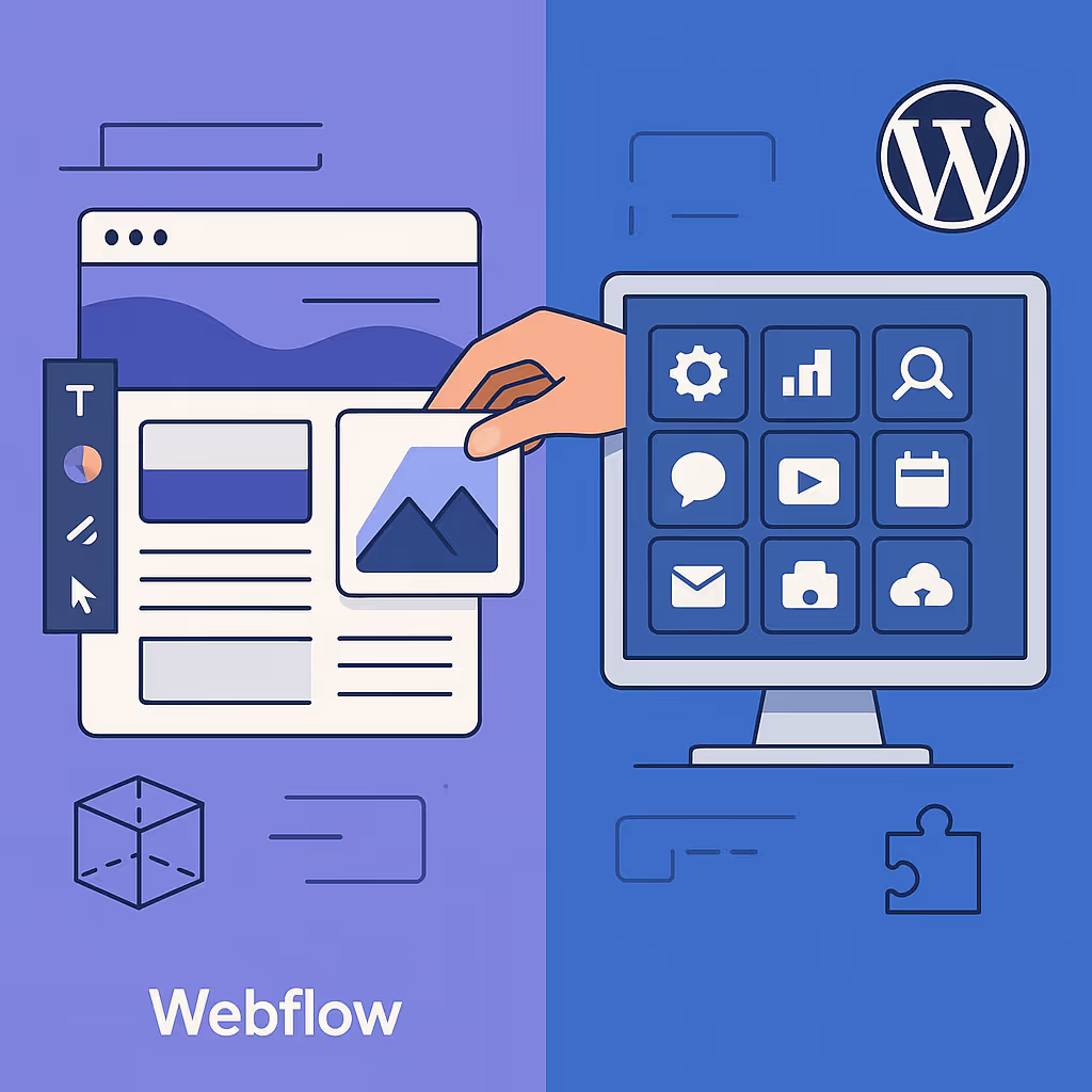Différence entre Webflow et Wordpress