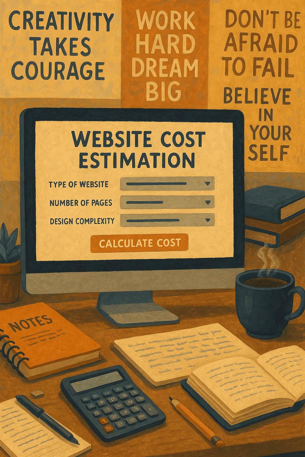 Image d'un site web ou nous pouvons estimer son site internet