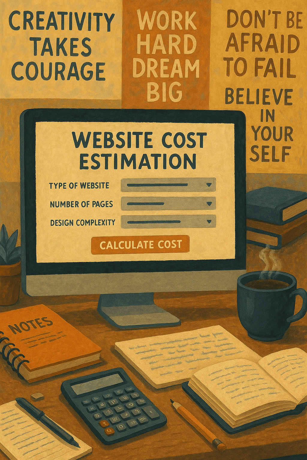 Image d'un site web ou nous pouvons estimer son site internet
