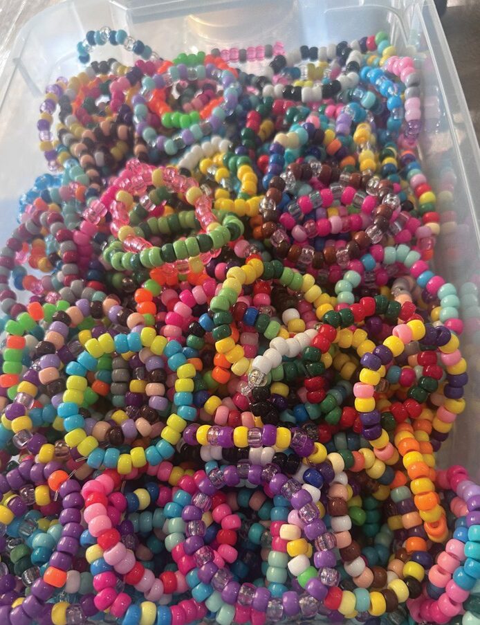 The bracelets will be distributed at child advocacy centers and to sexual assault programs throughout the walk.